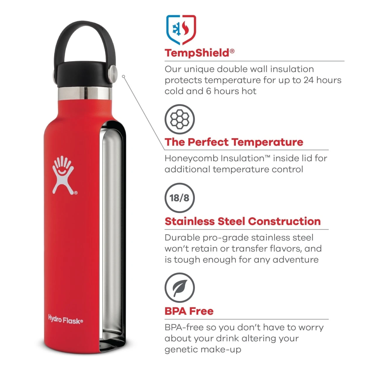 Hydro Flask Standard Mouth Flex 532 Ml – Bild 13
